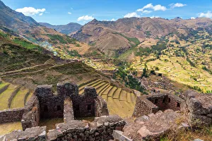 Pisac Prints: Archaeological site of Pisaq (Pisac)