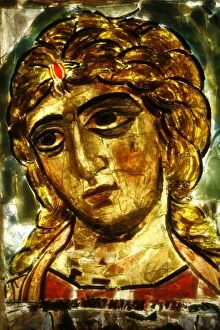 Images Dated 17th April 2000: Archangel icon of the Novgorod school, Lourdes, Hautes Pyrenees, France, Europe