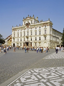 Sightseer Prints: The Archbishops Palace, Castle Square, Prague, Czech Republic, Europe