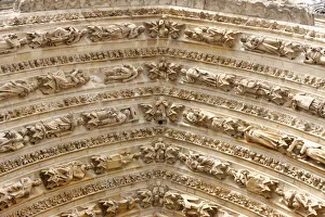 Images Dated 9th May 2008: Arches, Marys Gate, Reims Cathedral, UNESCO World Heritage Site, Reims, Marne