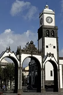 Images Dated 17th October 2006: The Three Arches, symbolic old gates of the city, Ponta Delgada, Sao Miguel Island