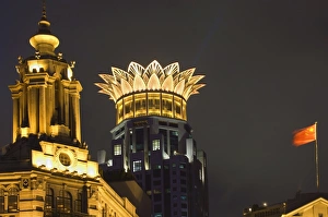 Architectural detail, The Bund, Huangpu District, Shanghai, China, Asia