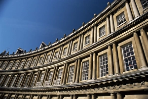 Terrace Prints: Architectural detail, The Circus, Bath, UNESCO World Heritage Site, Avon