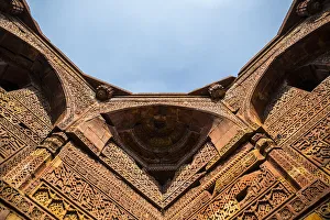 New Delhi Prints: Architectural detail, New Delhi, India, Asia
