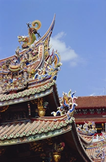 Taipei Prints: Architectural detail, Taipei, Taiwan, Republic of China, Asia