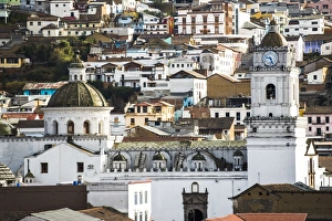 Quito Prints: Architectural details at the Old City of Quito, UNESCO World Heritage Site, Ecuador