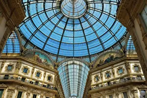 Milan Prints: Architectural detail of the Galleria Vittorio Emanuele II