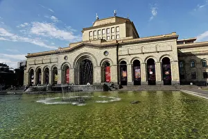 Sculptures Prints: Architecture in central Yerevan, the capital of Armenia, Armenia