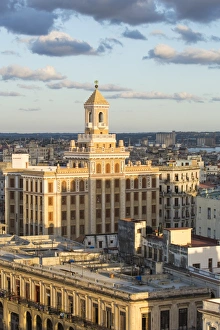 Architecture from an elevated view near the Malecon, Havana, Cuba, West Indies, Central