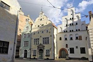 Riga Prints: Architecture of the Old Town (the Three Brothers)