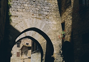 San Gimignano Prints: Archways, San Gimignano