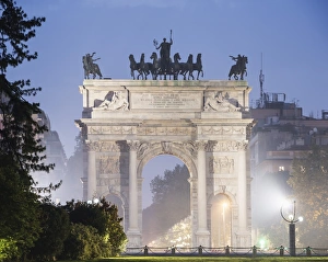 City Gate Prints: Arco della Pace, Milan, Lombardy, Italy, Europe