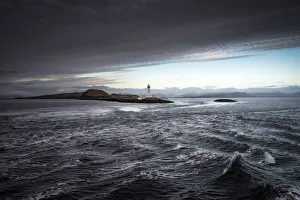 Safety Prints: Ardnamurchan Lighthouse, Ardnamurchan Point, as seen from the Deck of the MV Isle