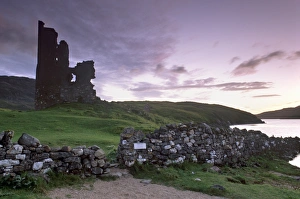 Moody Prints: Ardwreck Castle, on the shores of Loch Assynt, Sutherland, Highland region