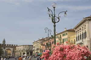 Images Dated 4th May 2008: Part of the Arena Piazza, Verona, Veneto, Italy, Europe