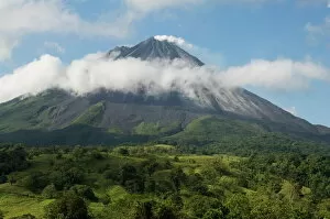 Mist Collection: Arenal Volcano from the La Fortuna side, Costa Rica