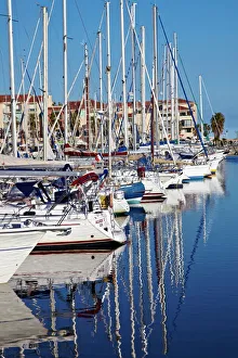 Ports Prints: Argeles Port, Argeles sur Mer, Cote Vermeille, Languedoc Roussillon, France, Europe