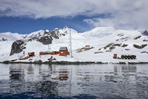 Paradise Bay Prints: The Argentine Research Station Base Brown, Paradise Bay, Antarctica, Polar Regions