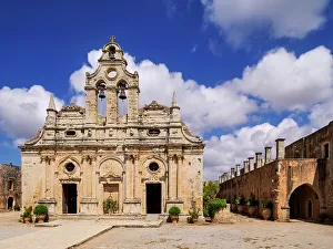 Rethymno Prints: Arkadi Monastery, Rethymno Region, Crete, Greek Islands, Greece, Europe