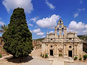 Rethymno Prints: Arkadi Monastery, Rethymno Region, Crete, Greek Islands, Greece, Europe