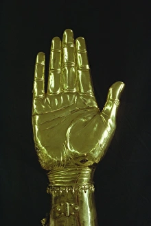 Images Dated 30th November 2007: Arm reliquary of Charlemagne, Aachen, Germany, Europe