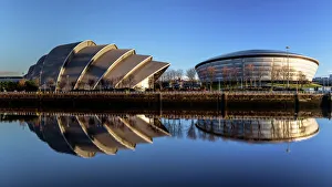 Armadillo and Hydro, Pacific Quay, Glasgow, Scotland, United Kingdom, Europe