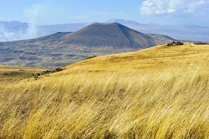 Natural Wonder Prints: Armaghan volcano in the background, Argitchi plateau, Gegharkunik region, Armenia, Eurasia