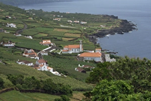 Santa Barbara Prints: Arrife Miradouro, view to Santa Barbara, Pico, Azores, Portugal, Atlantic, Europe