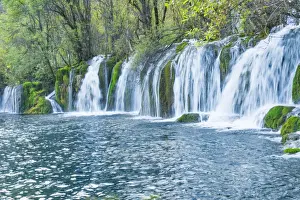 Arrow Bamboo Lake Waterfalls, Jiuzhaigou National Park, UNESCO World Heritage Site