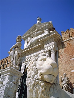 Lion Statue Prints: Arsenal Gate and Venetian Lion