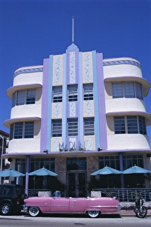 Art deco area, Miami Beach, Florida, United States of America (U