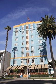 Santa Monica Prints: Art deco, Georgian Hotel, Ocean Avenue, Santa Monica, Los Angeles, California