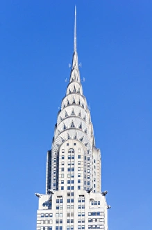 Typically American Prints: The art deco, stainless steel clad, Chrysler building, Manhattan, New York City