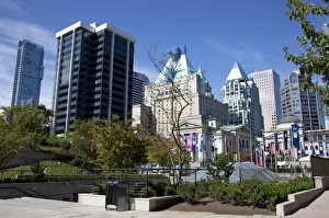 Robson Square Prints: Art Gallery and Ice Rink, Robson Square, Downtown, Vancouver, British Columbia