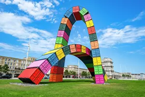 Public Prints: Art installation made of colorful containers stands in Le Havre