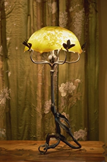 Art Nouveau Prints: Art Nouveau lamp in the Musee de l Ecole de Nancy, Nancy, Lorraine, France, Europe