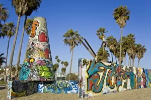 Images Dated 21st June 2010: Art Walls, legal graffiti, on Venice Beach, Los Angeles, California, United States of America