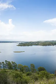 Artifical lake at the Los Molinas dam near Villa General Belgrano, Argentina, South America