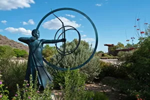 Images Dated 11th October 2009: Artwork at Taliesin West, Frank Lloyd Wrights winter home, Scottsdale