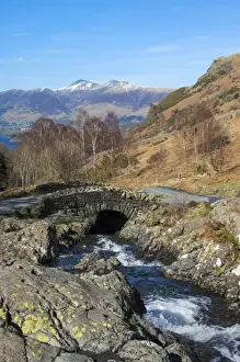 Skiddaw Prints: Ashness Bridge overlooking Lake Derwentwater and Skiddaw