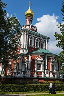 Convents Prints: Assumption Church in the Novodevichy Convent, Moscow, Russia, Europe