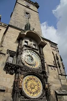 Images Dated 1st April 2011: Astronomical clock, Old Town Hall, Prague, Czech Republic, Europe