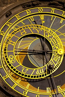 Astronomical Clock on the Town Hall, Old Town Square, UNESCO World Heritage Site, Prague, Czech Republic, Euruope
