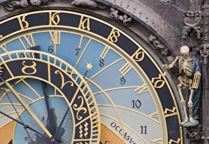 Images Dated 17th January 2000: Astronomical clock, Town Hall, Old Town Square, Old Town, Prague, Czech Republic, Europe