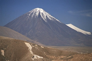 Cone Prints: Atacama Desert and Volcan Licancabur, San Pedro de Atacama region, Chile, South America