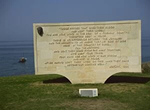 Images Dated 26th November 2007: The Ataturk message, Anzac Cove Cemetery, near Gallipoli, Turkey, Europe