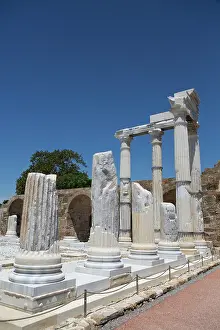 Antalya Prints: Athena Temple (2nd Century BC), Side, Antalya, Turkey