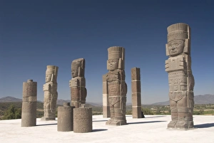 Warrior Prints: Atlantes warrior statues, Temple of Quetzalcoatl