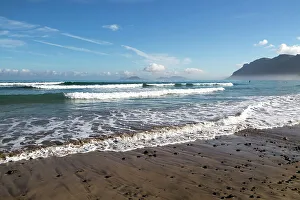 Foam Prints: Atlantic Ocean coast beach and waves