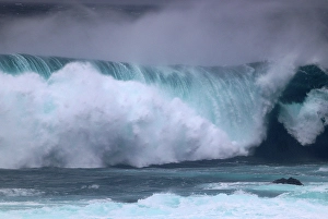 Azores Prints: Atlantic surf at Mosteiros, north west coast